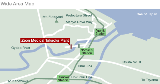 Takaoka Plant Wide Area Map
