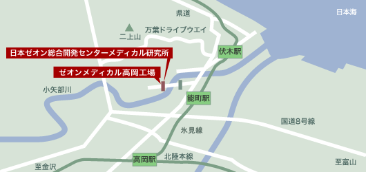 高岡工場 広域地図